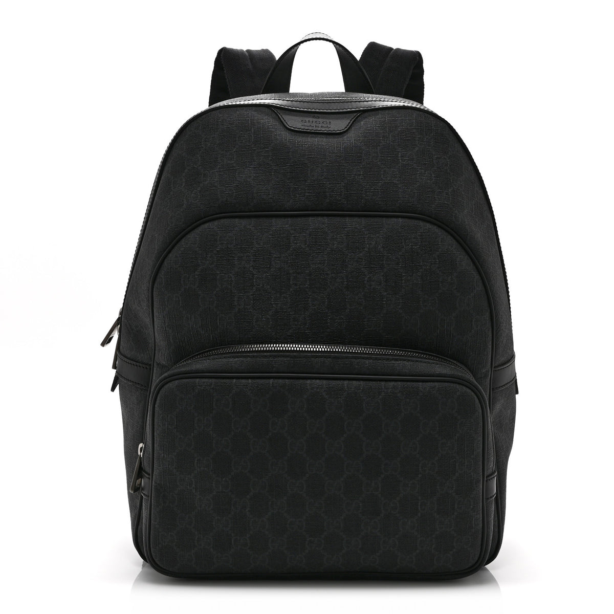 Gucci GG Supreme Monogram Medium Day Backpack Grey Black 1 of 11