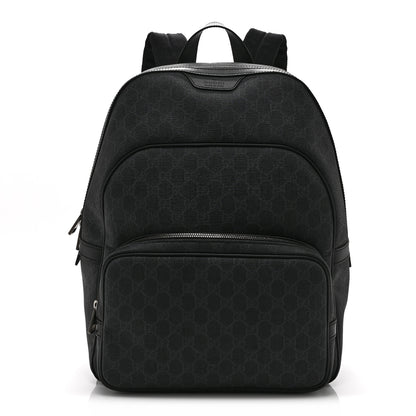 Gucci GG Supreme Monogram Medium Day Backpack Grey Black 1 of 11