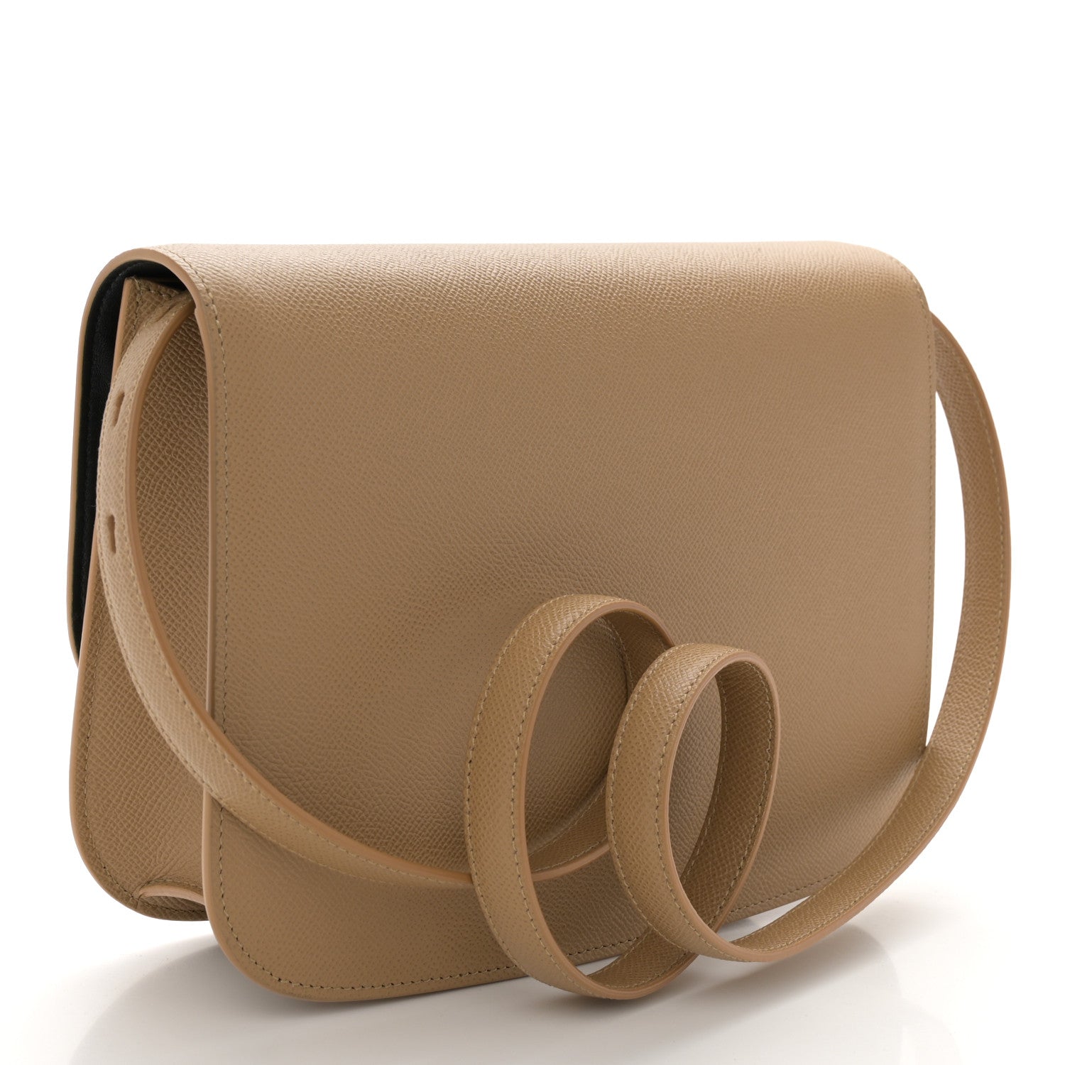Salvatore Ferragamo Hammered Calfskin Round Gancini Crossbody Bag Camel 3 of 10