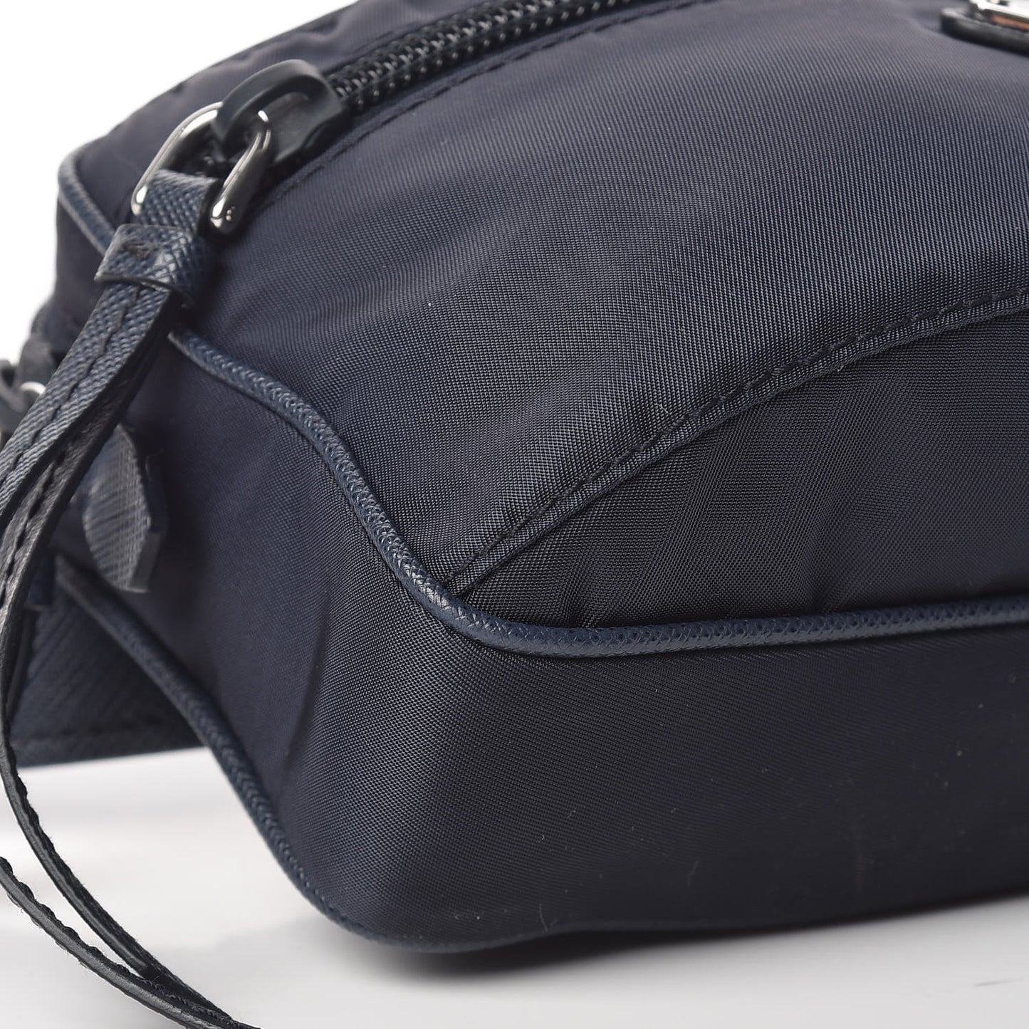Tessuto Nylon Saffiano Belt Bag Blue