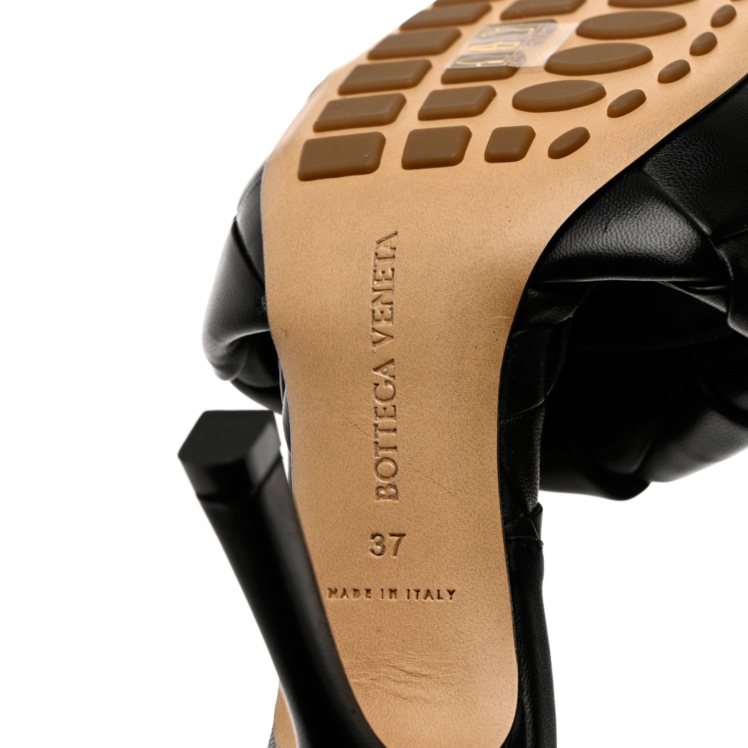 Bottega Veneta Nappa Maxi Intrecciato Lido Mule Sandals 37 Black 8 of 10