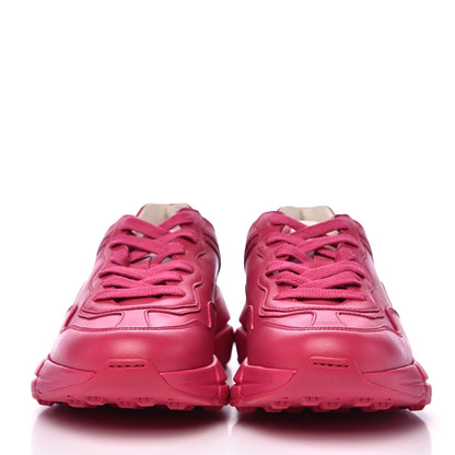 Gucci Calfskin Logo Womens Rhyton Sneakers 36.5 Box Pink 2 of 8