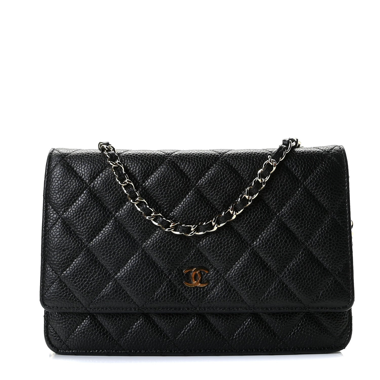 Chanel Caviar Quilted Wallet On Chain WOC Black 1 of 9