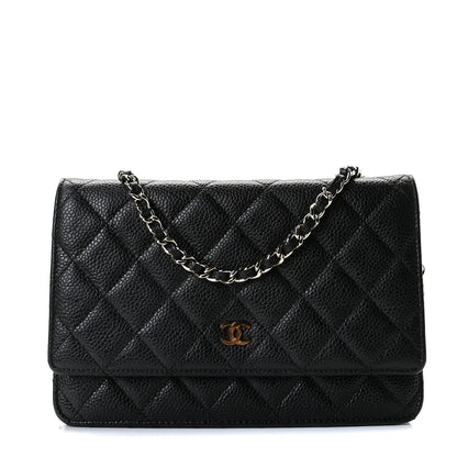 Chanel Caviar Quilted Wallet On Chain WOC Black 1 of 9