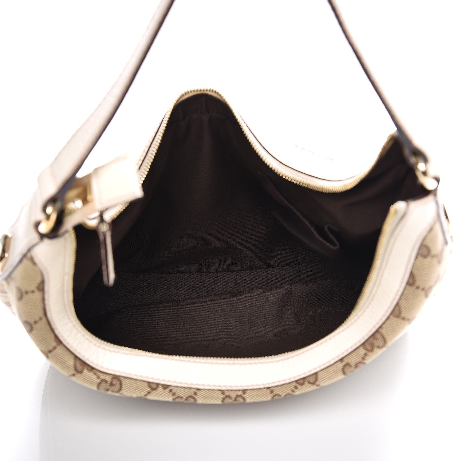 Gucci Monogram Medium Charmy Hobo Off White 5 of 12