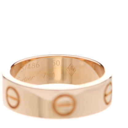 Cartier 18K Yellow Gold 5.5mm LOVE Ring 50 5.25 5 of 6