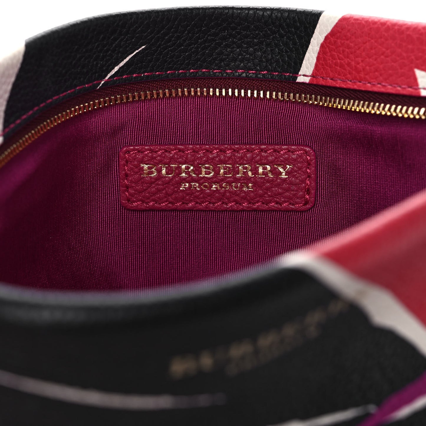 Prorsum Grained Calfskin Print Pouch Multicolor