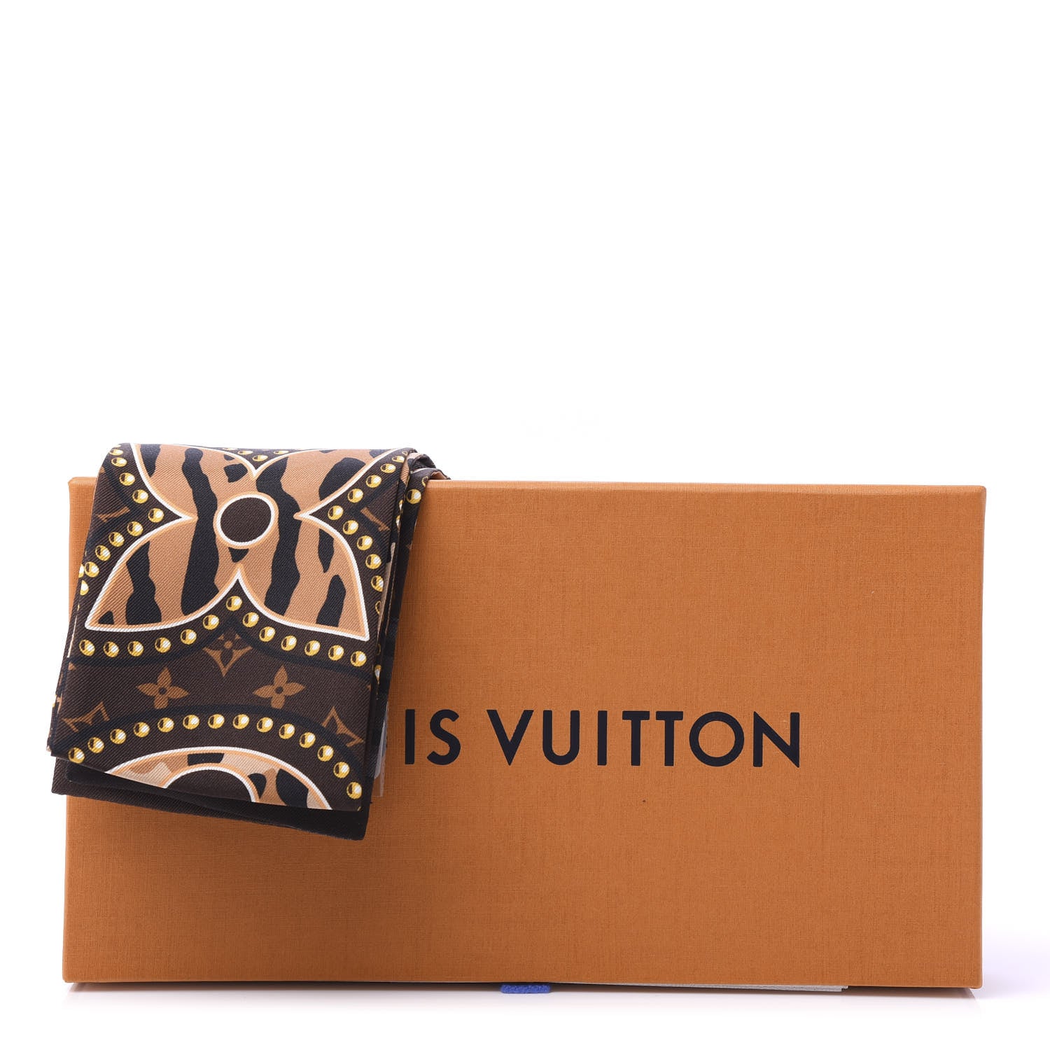 Louis Vuitton Silk Monogram LV World Bandeau Brown 4 of 4