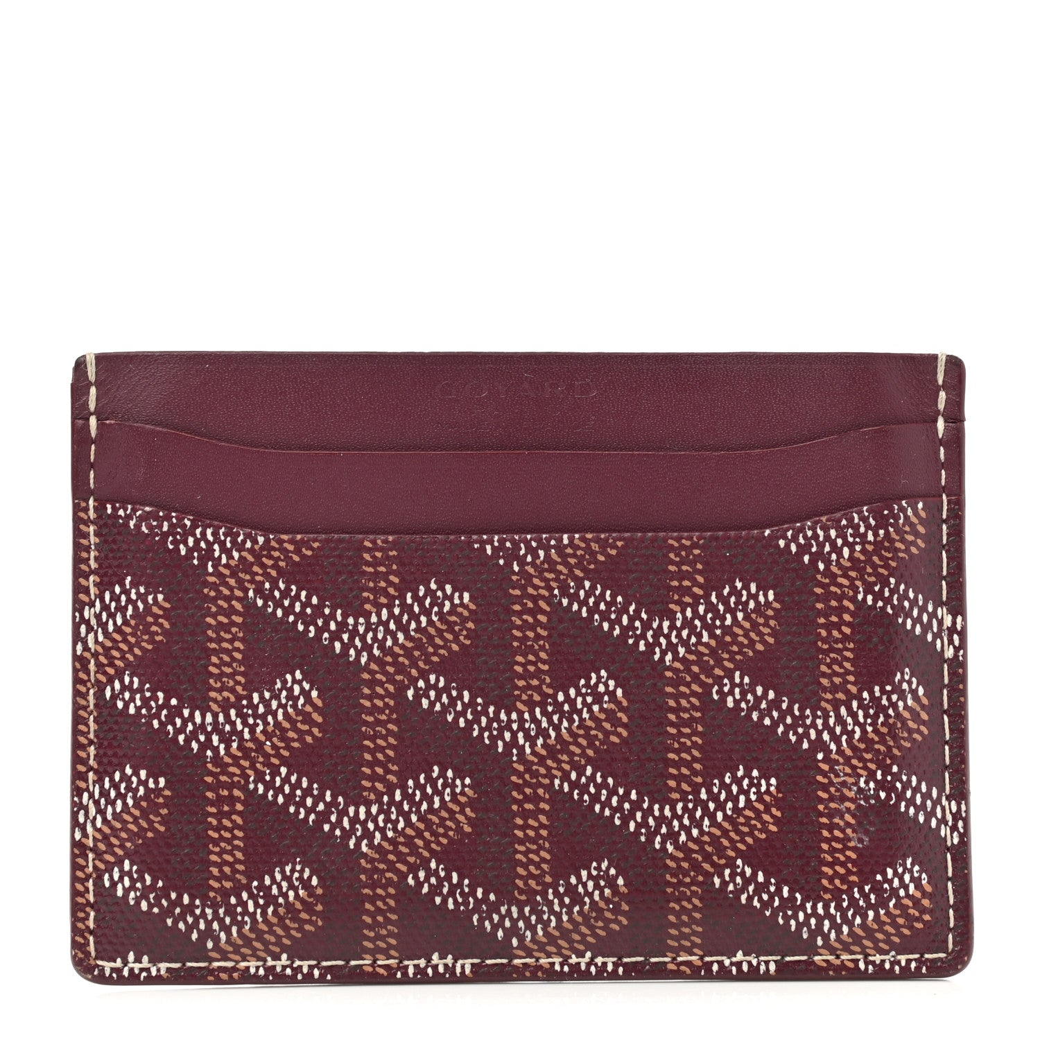 Goyard Goyardine Saint Sulpice Card Holder Bordeaux 1 of 6