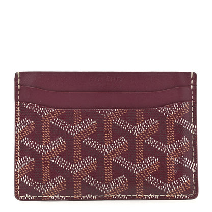 Goyard Goyardine Saint Sulpice Card Holder Bordeaux 1 of 6