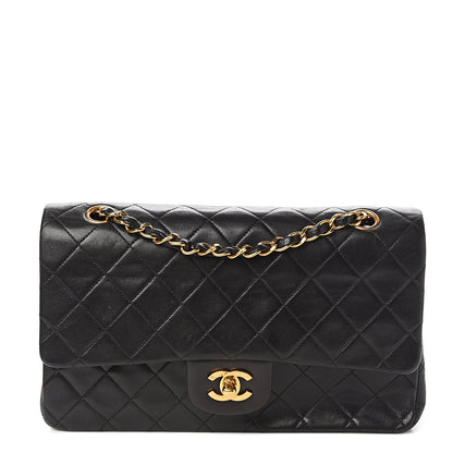 Chanel Lambskin Quilted Medium Double Flap Black 1 of 11