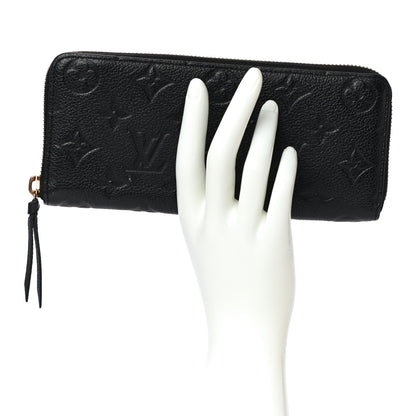 Louis Vuitton Empreinte Clemence Wallet Black 2 of 11
