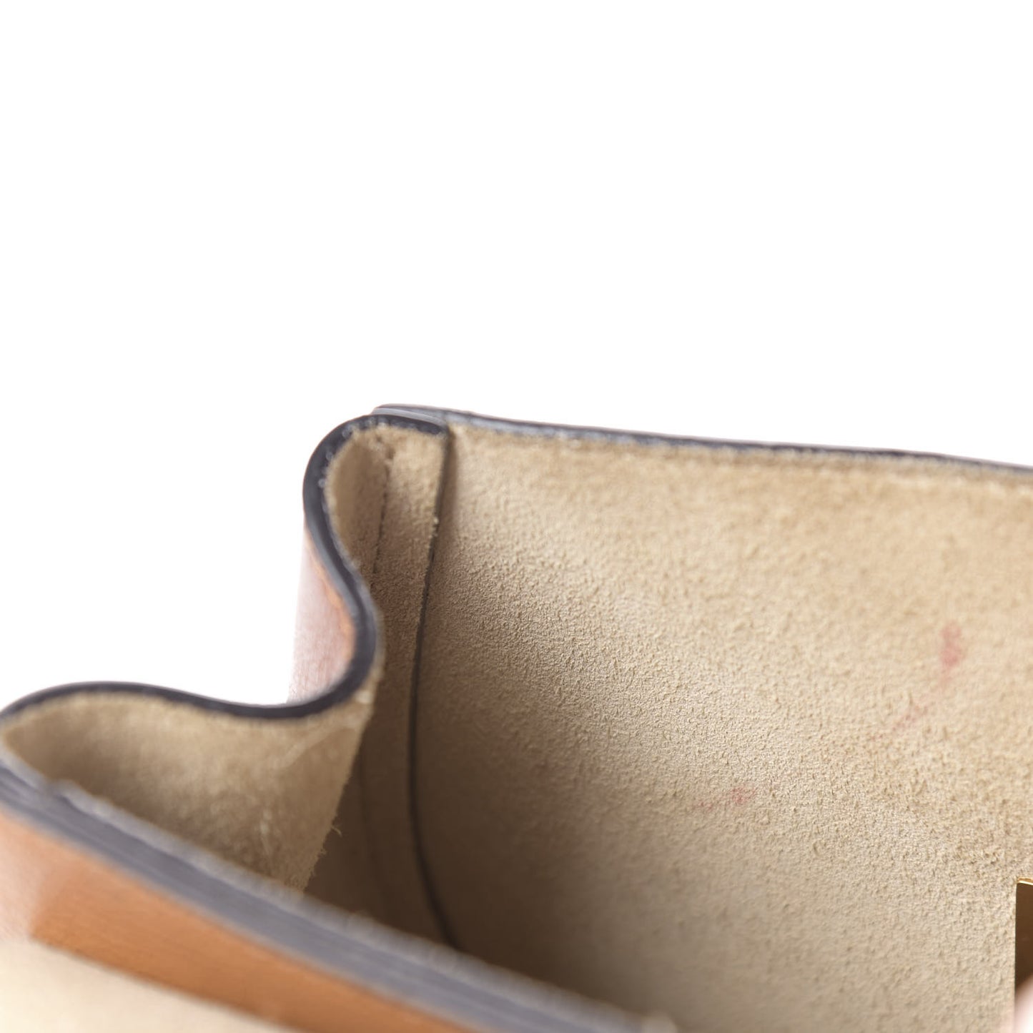 Grained Lambskin Mini Drew Shoulder Bag Caramel