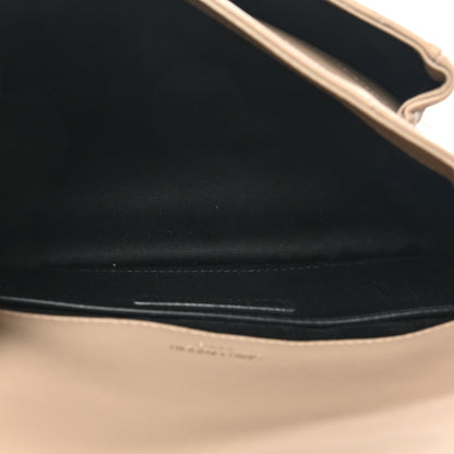 Saint Laurent Lambskin Matelasse Monogram Baby Niki Chain Satchel Dark Beige 5 of 10