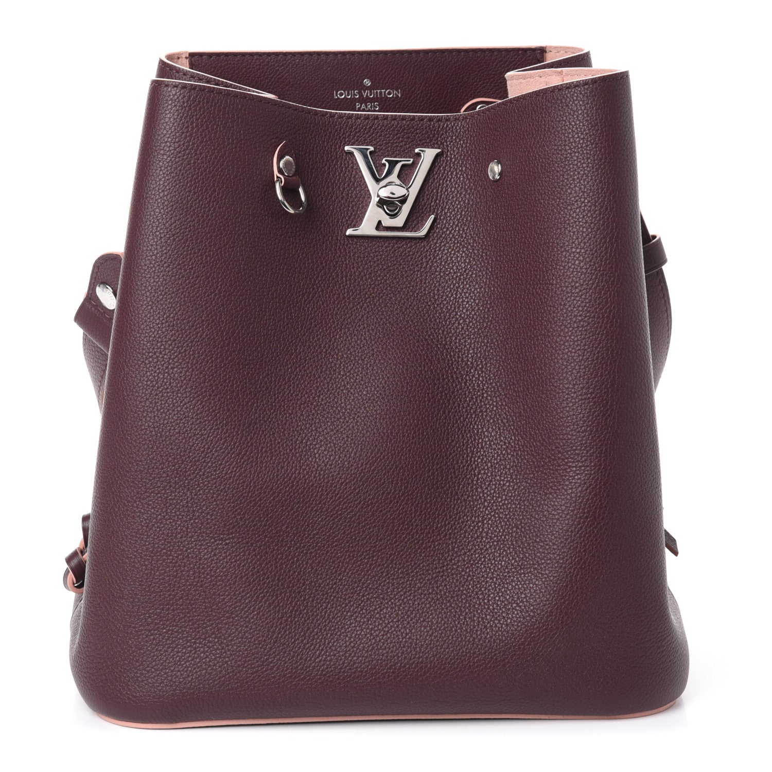 Louis Vuitton Calfskin Lockme Bucket Prune 1 of 9