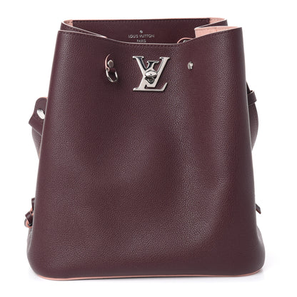 Louis Vuitton Calfskin Lockme Bucket Prune 1 of 9