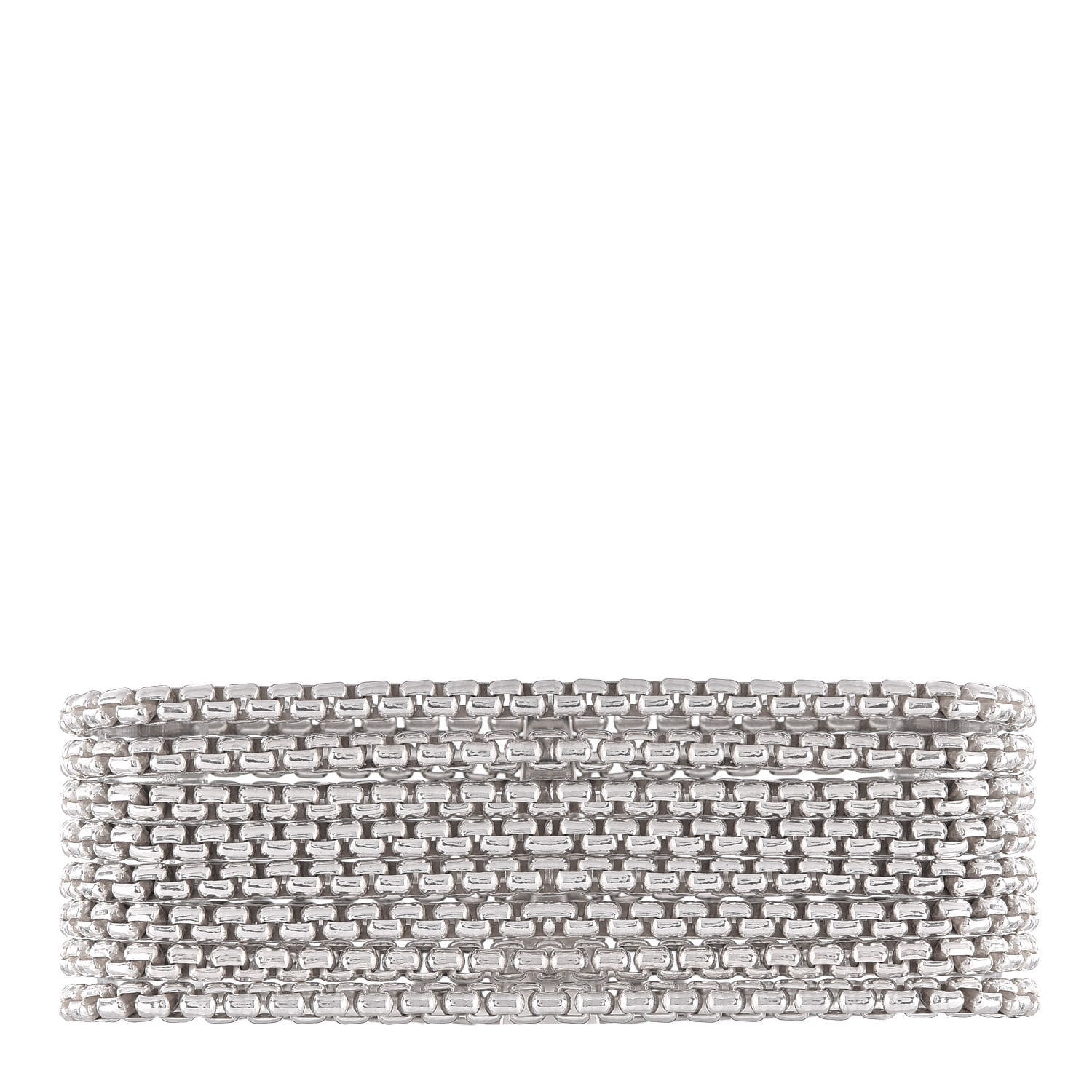 David Yurman Sterling Silver Eight-Row Box Chain Bracelet 1 of 4