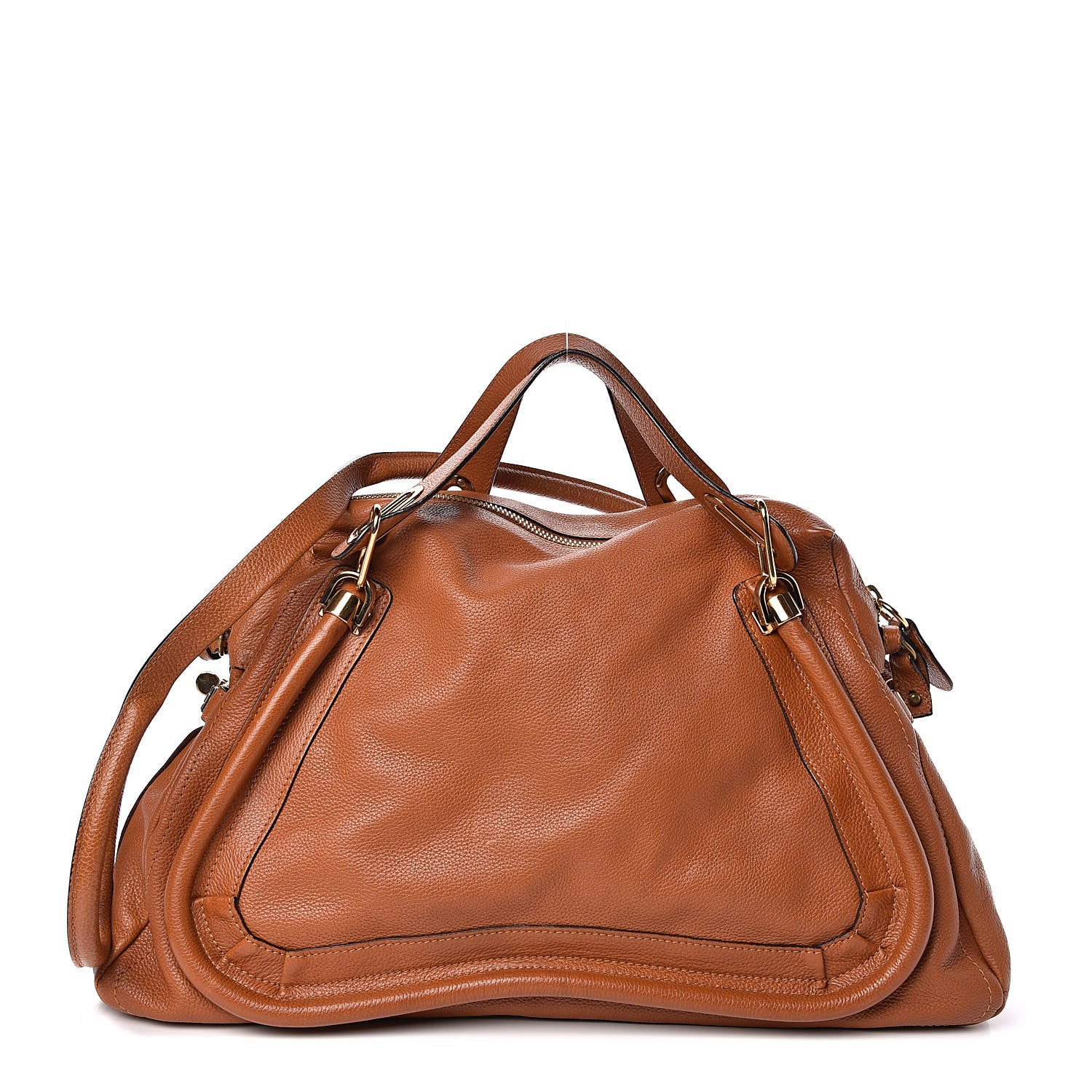 Chloe Calfskin Large Paraty Caramel 2 of 11