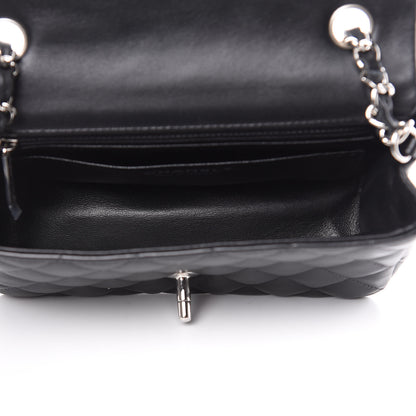Chanel Lambskin Quilted Mini Rectangular Flap Black 5 of 10