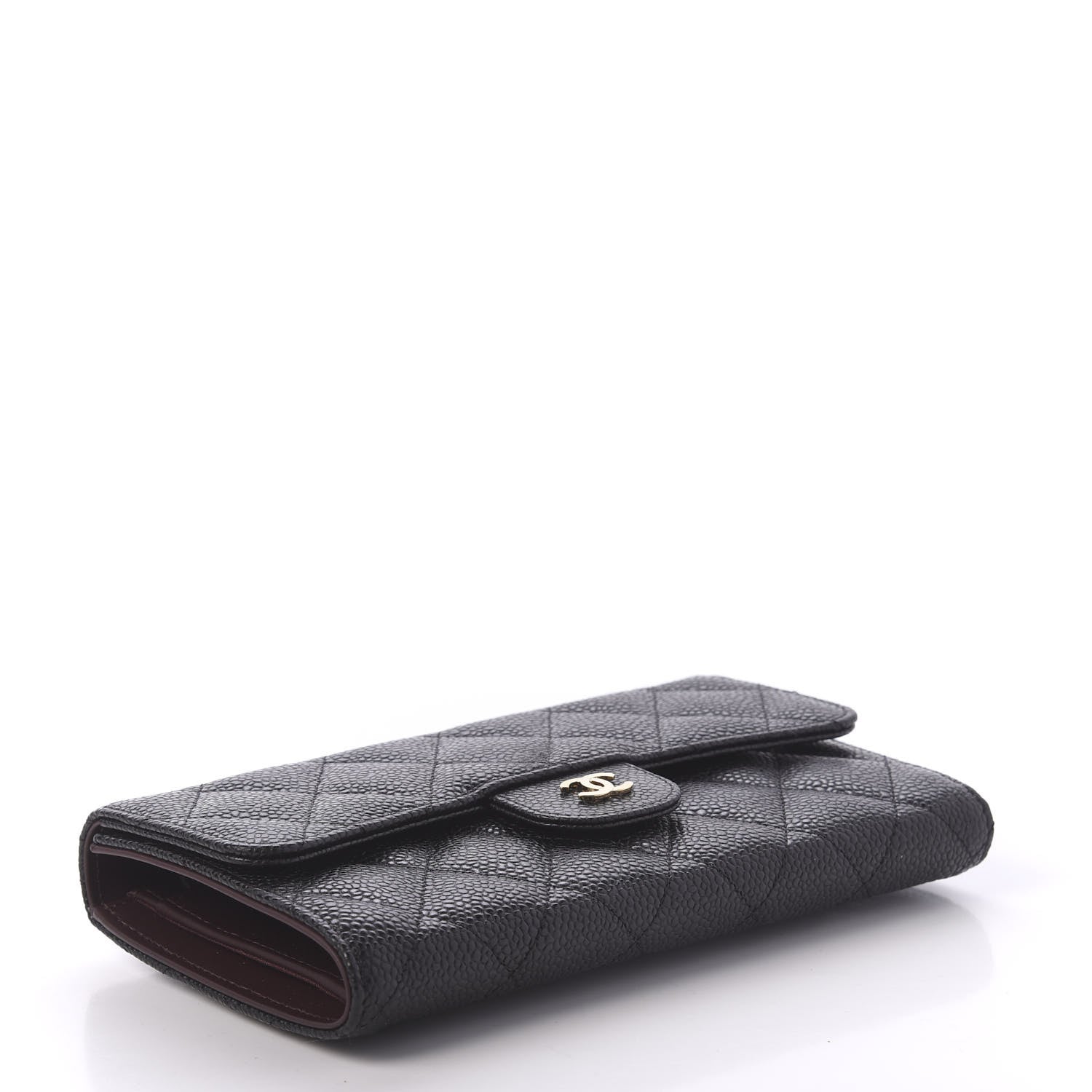 Chanel Caviar Quilted Large Flap Wallet Black 4 of 12