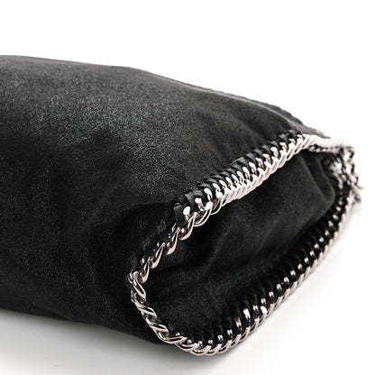 Stella McCartney Shaggy Deer Small Falabella Fold Over Tote Black 9 of 9