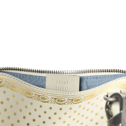 Gucci X SEGA Calfskin GUCCY Stars Mini Dome Shoulder Bag Mystic White Gold 7 of 10