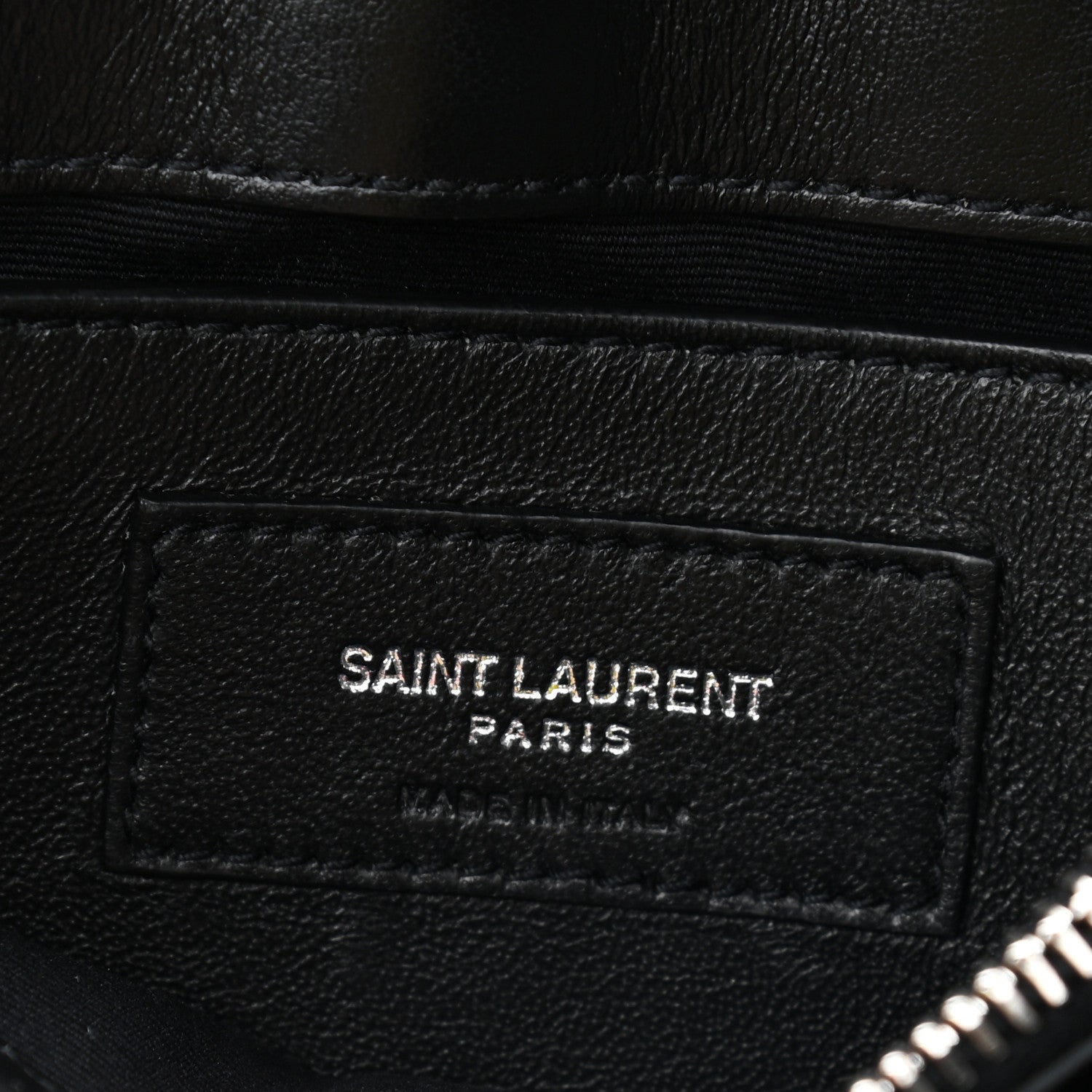 Saint Laurent Calfskin Y Quilted Monogram Small Loulou Chain Satchel Black 8 of 10