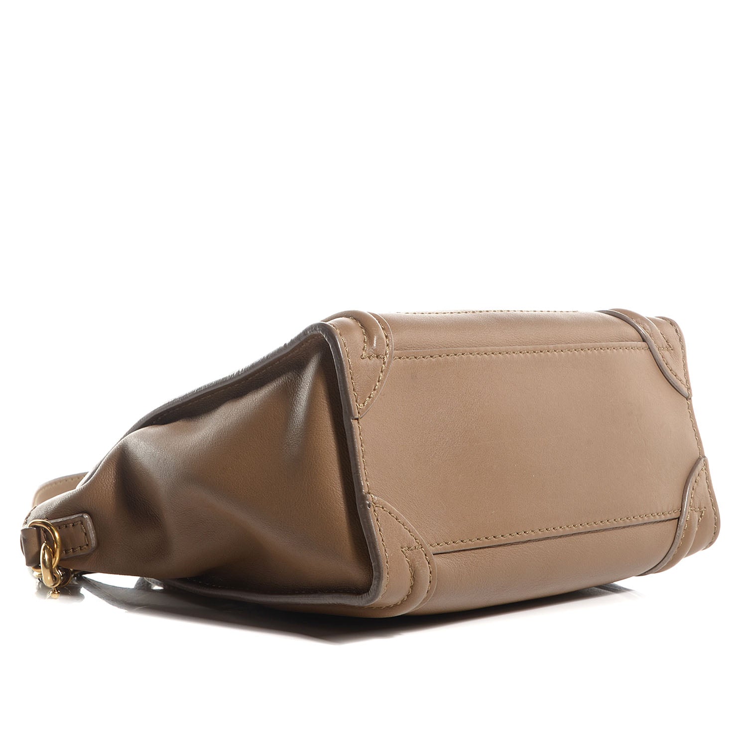 Celine Smooth Calfskin Nano Luggage Camel 4 of 8