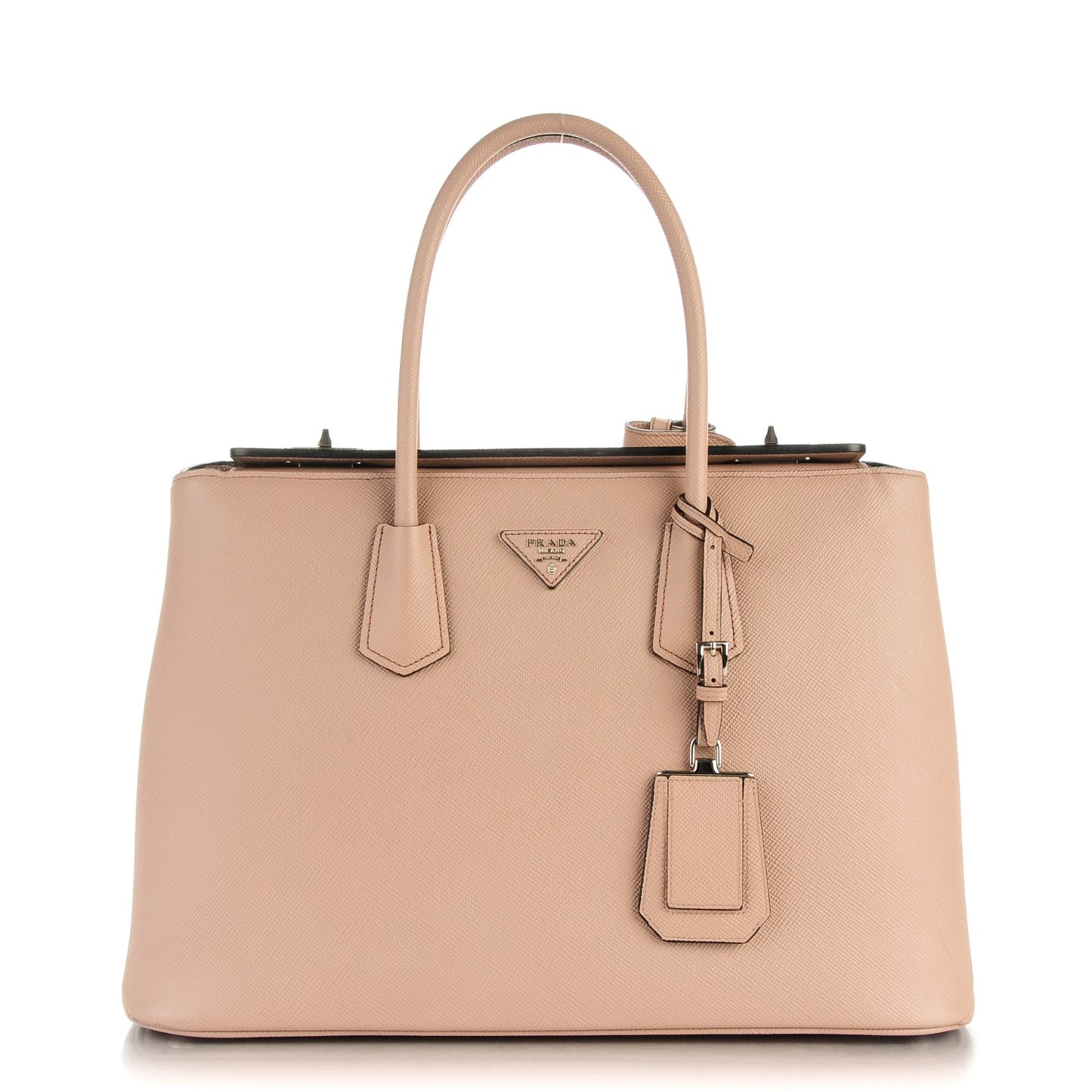 Saffiano Cuir Twin Tote Cammeo