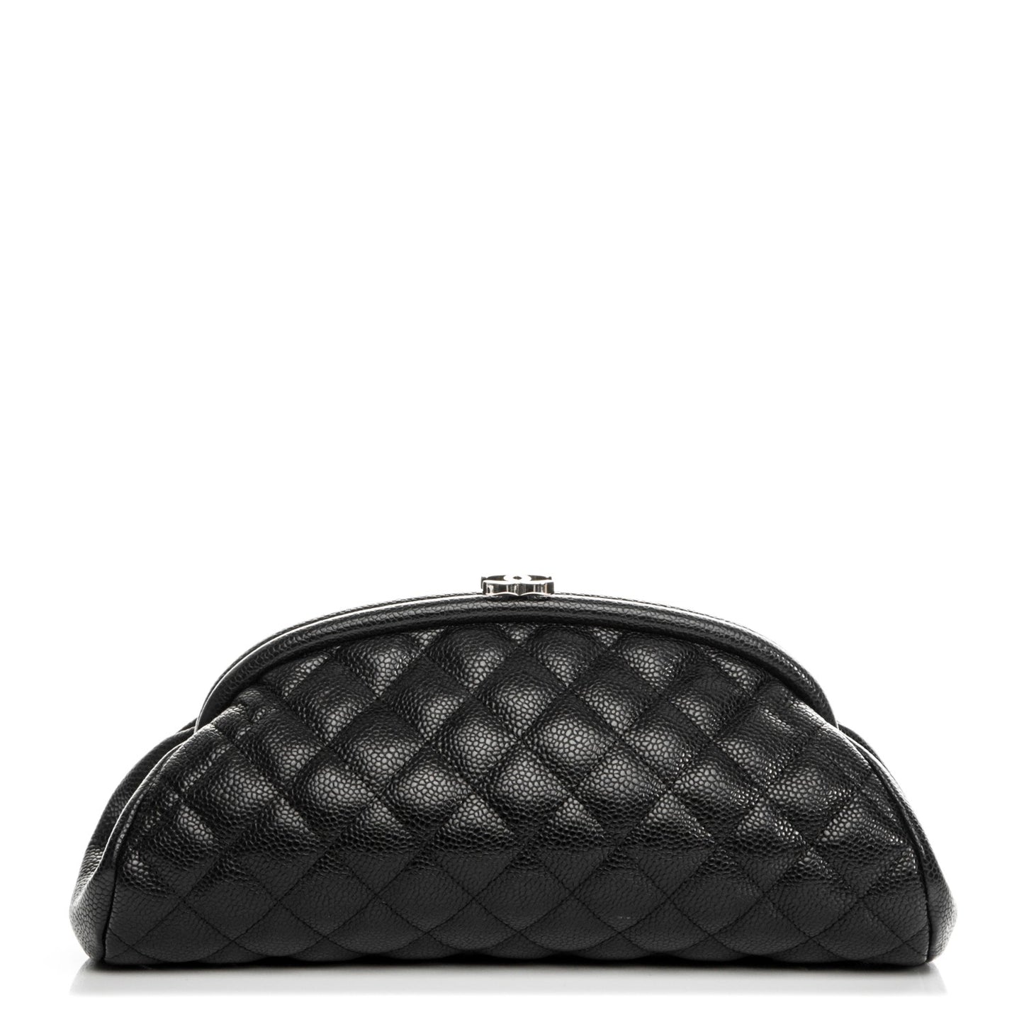 Caviar Quilted Timeless Clutch Black