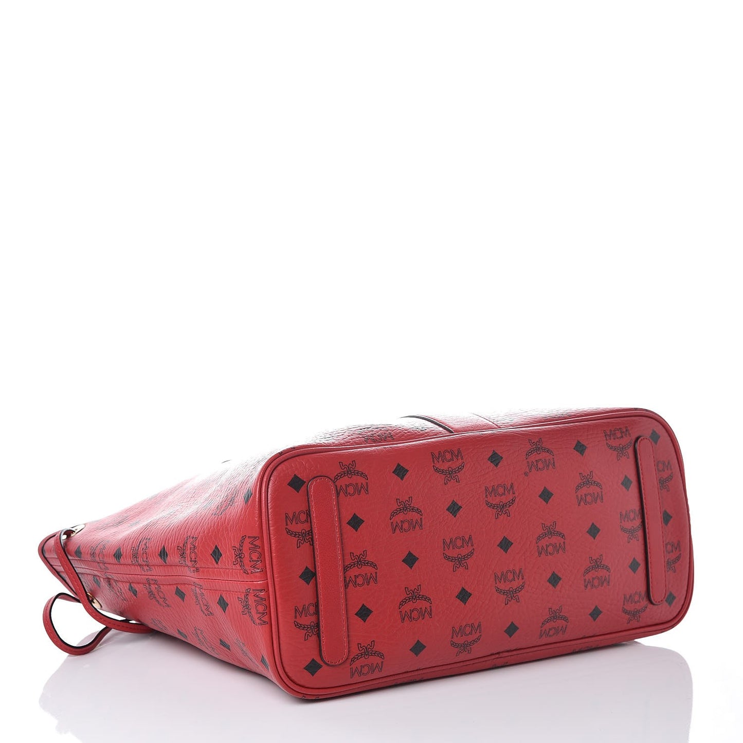 Visetos Medium Liz Reversible Shopper Tote Ruby Red
