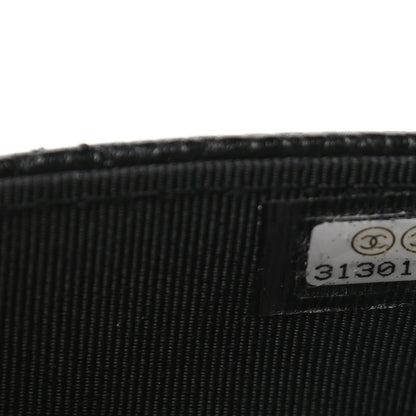 Chanel Caviar Quilted Flap Card Holder Wallet Black 8 of 9