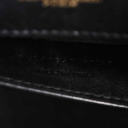 Saint Laurent Grain De Poudre Small Classic Monogram Kate Satchel Black 7 of 11
