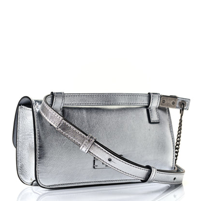 Valentino Garavani Metallic Calfskin VSling Belt Bag Silver 2 of 4