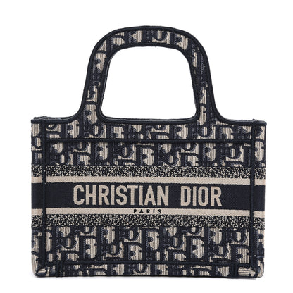 Christian Dior Oblique Mini Book Tote Blue Multicolor 1 of 9
