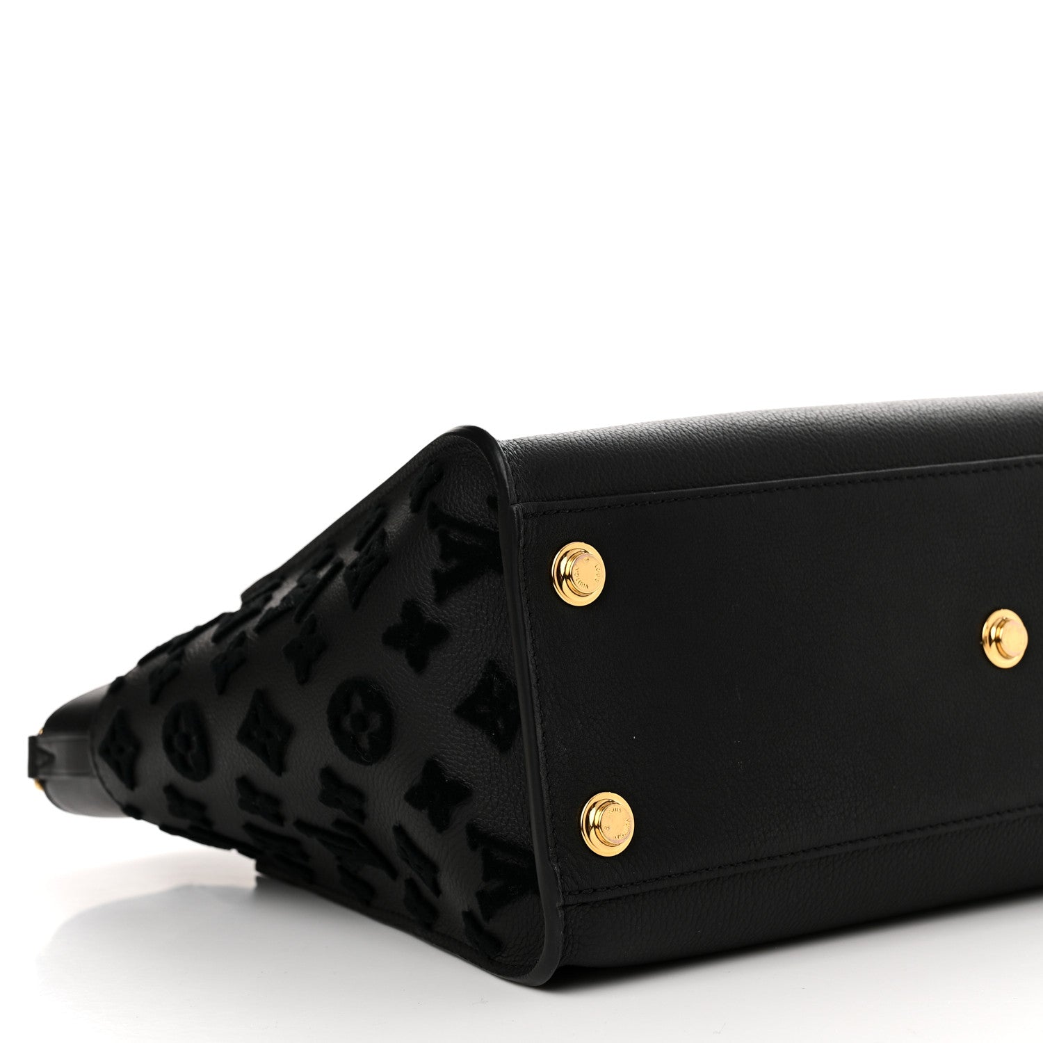 Louis Vuitton Calfskin Monogram Tufting On My Side Black 8 of 10