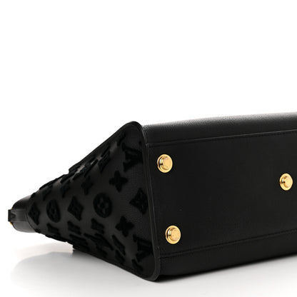 Louis Vuitton Calfskin Monogram Tufting On My Side Black 8 of 10