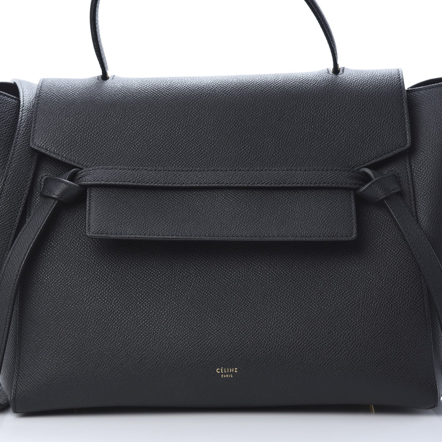 Grained Calfskin Mini Belt Bag Black