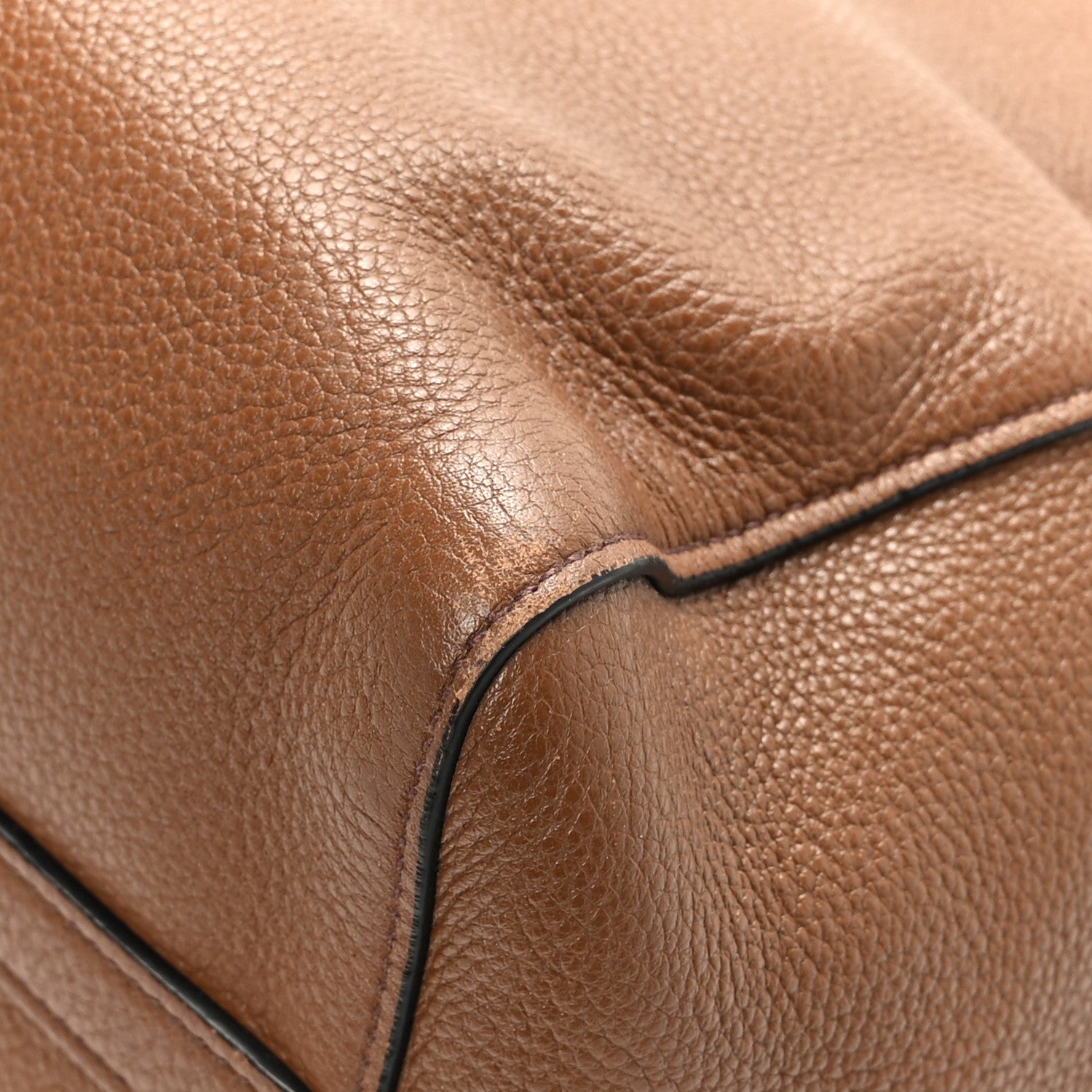 Prada Vitello Daino Tote Palissandro 8 of 10