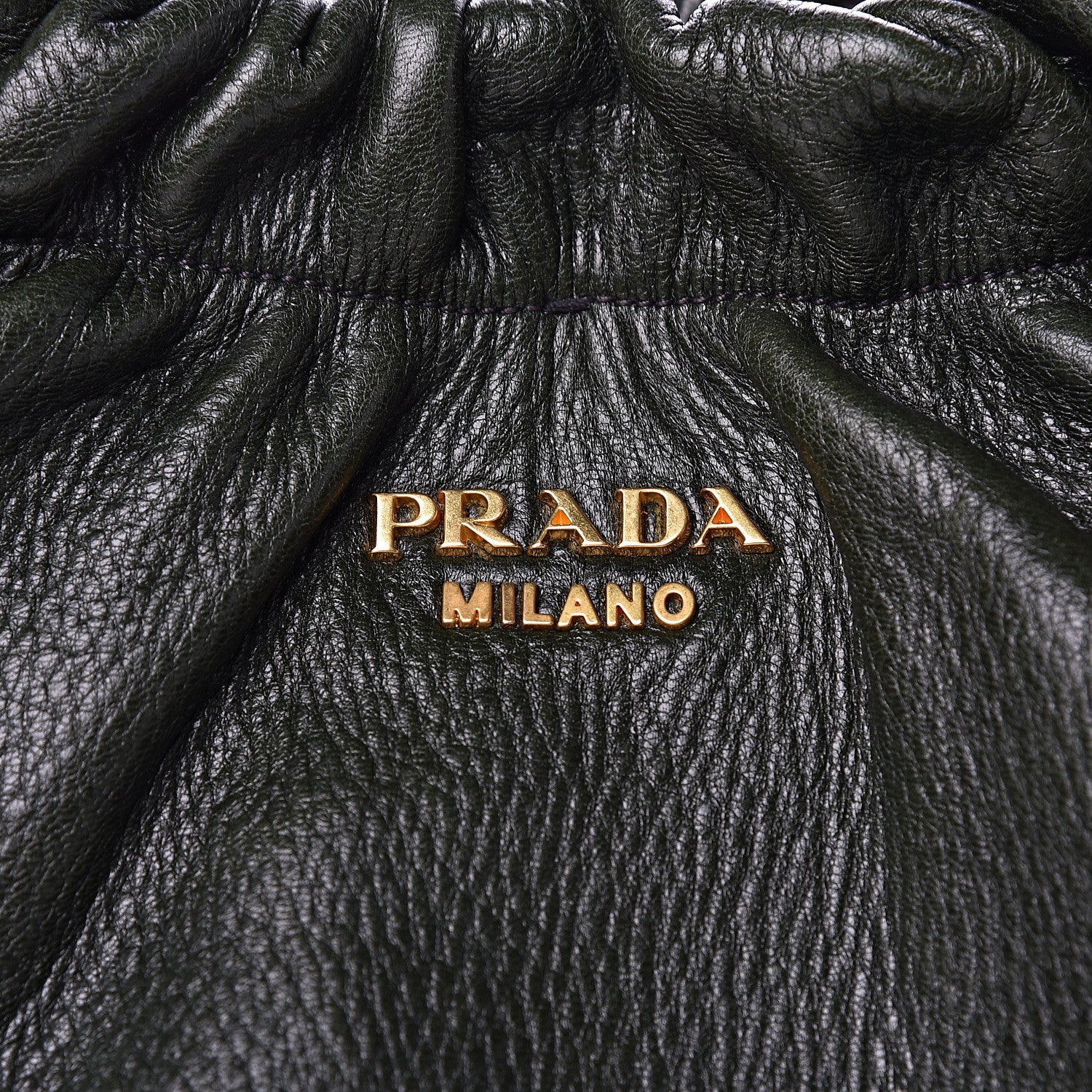 Prada Soft Calfskin Shoulder Bag Cenere 10 of 12