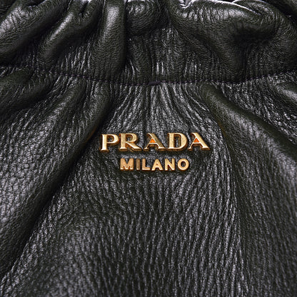 Prada Soft Calfskin Shoulder Bag Cenere 10 of 12