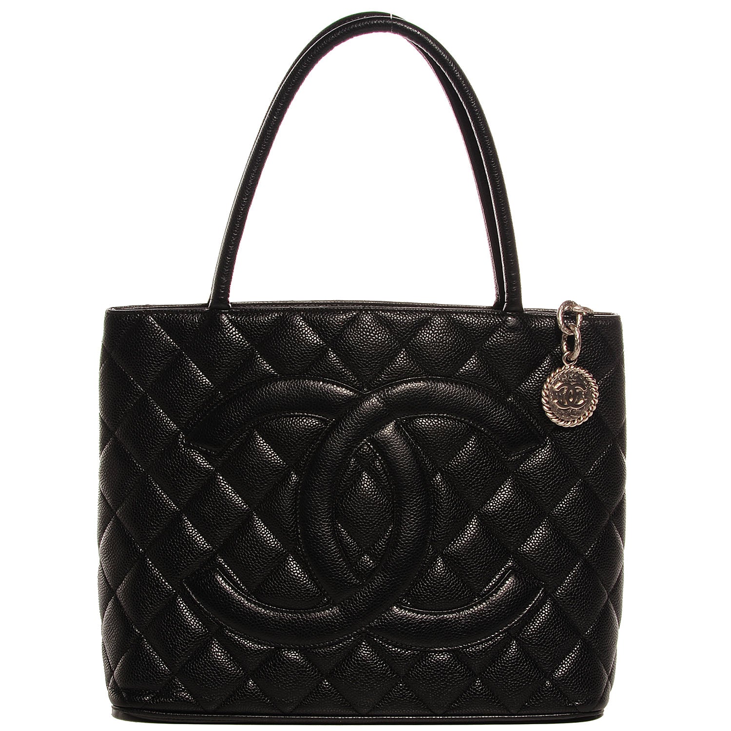Chanel Caviar Quilted Medallion Tote Black 1 of 7