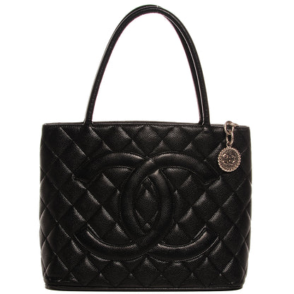 Chanel Caviar Quilted Medallion Tote Black 1 of 7