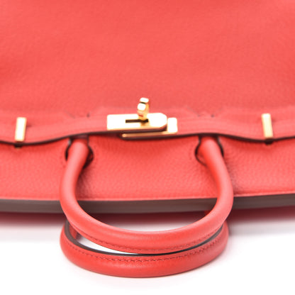 Hermes Togo Birkin 25 Rouge De Coeur 10 of 35