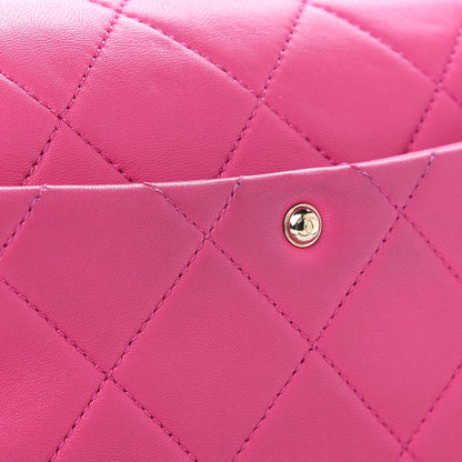 Chanel Lambskin Quilted Resin Bi-Color Chain Flap Bag Pink 11 of 13