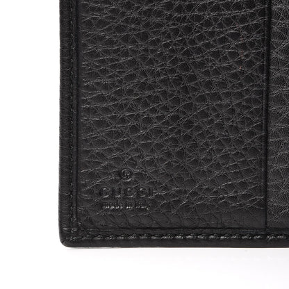 Gucci Pebbled Calfskin Soho Compact Flap Wallet Black 6 of 8