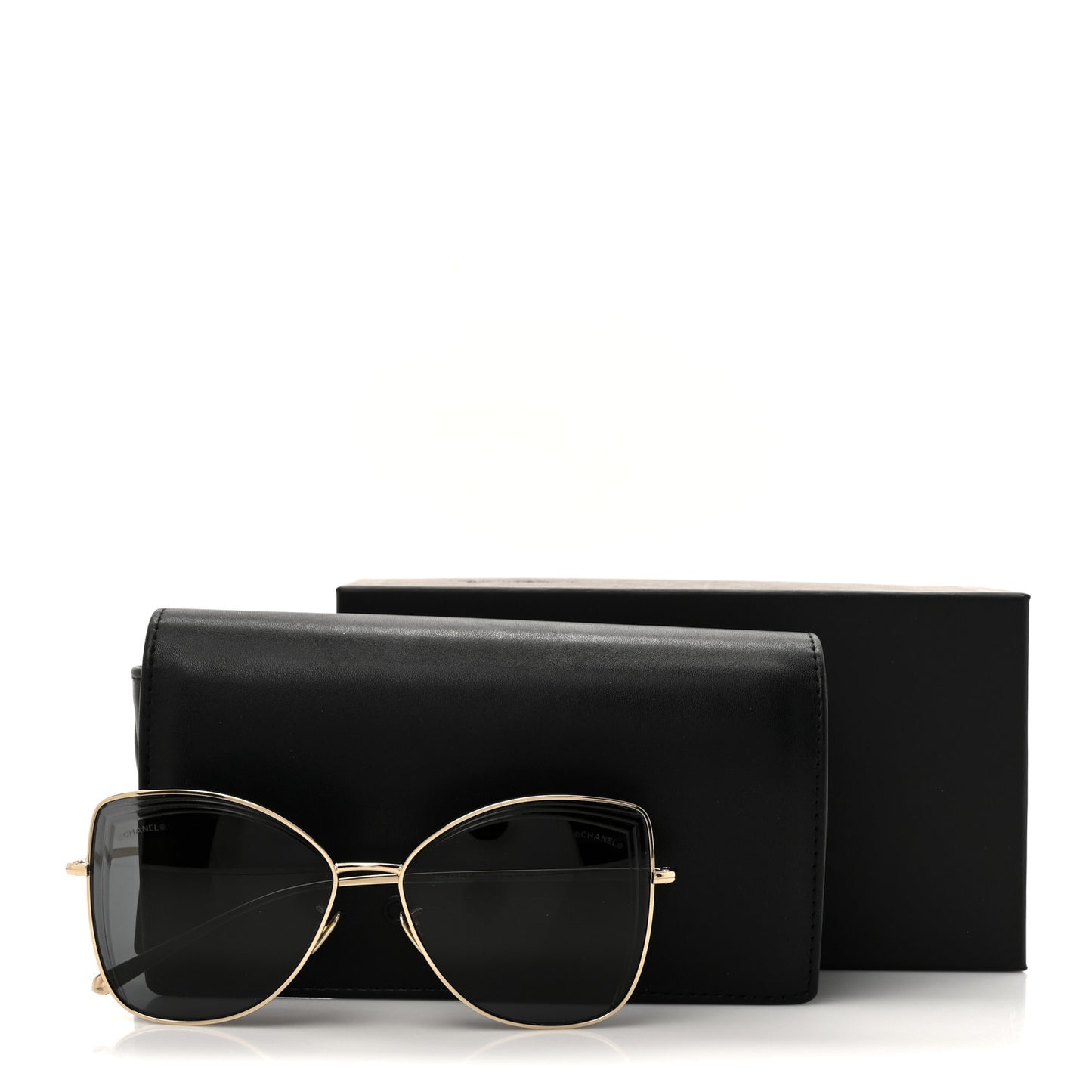 Metal Butterfly Sunglasses 4253 Black