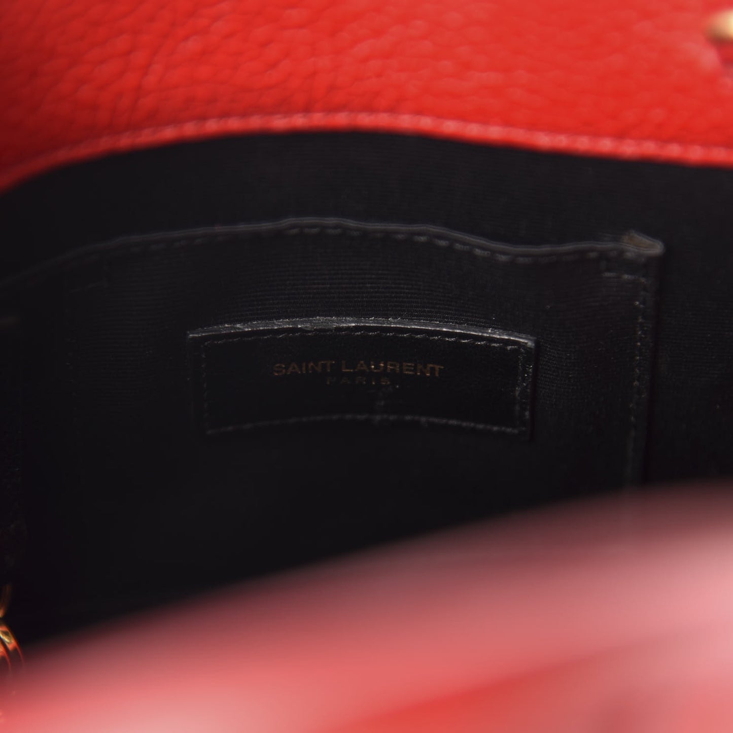 Grained Calfskin Nano Sac De Jour Lipstick Red