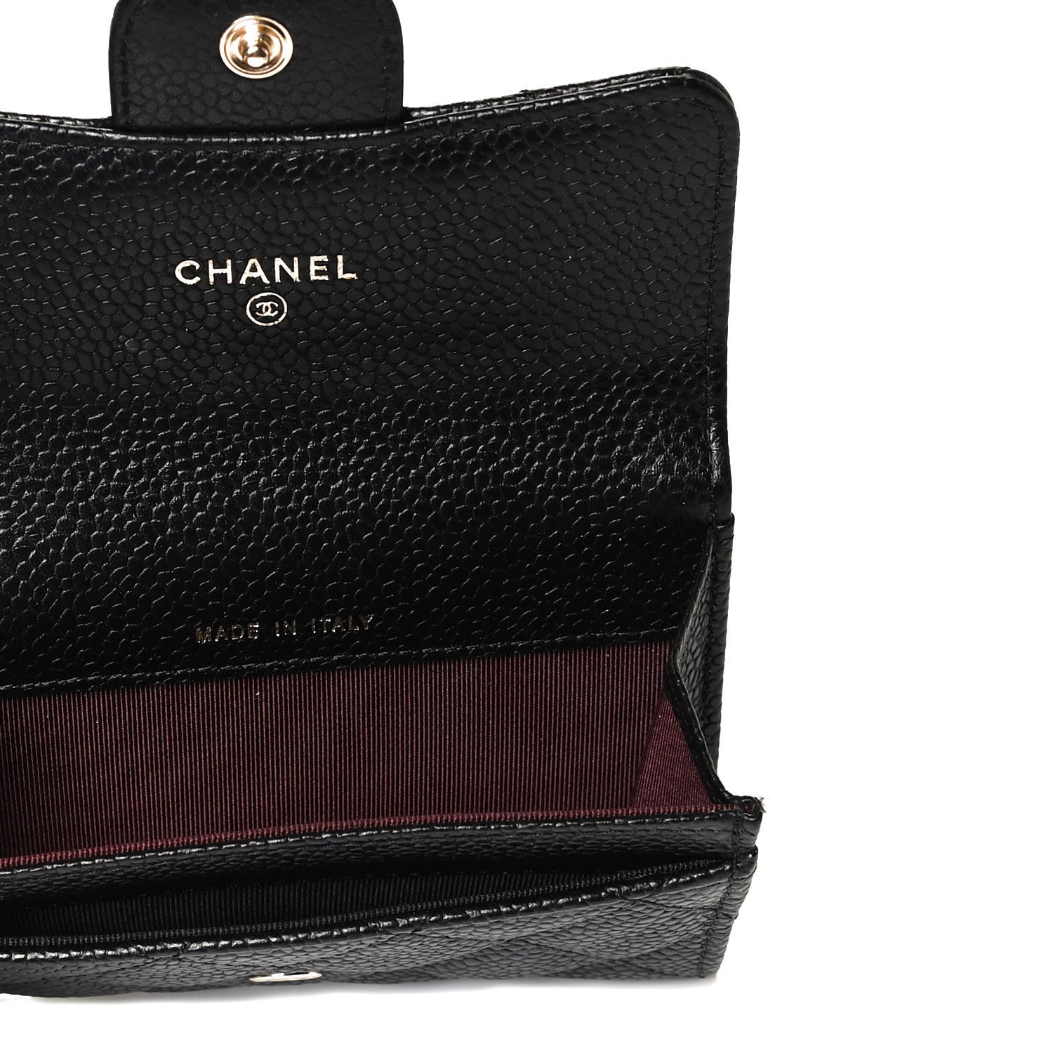 Chanel Caviar Quilted Flap Card Holder Black 5 of 9