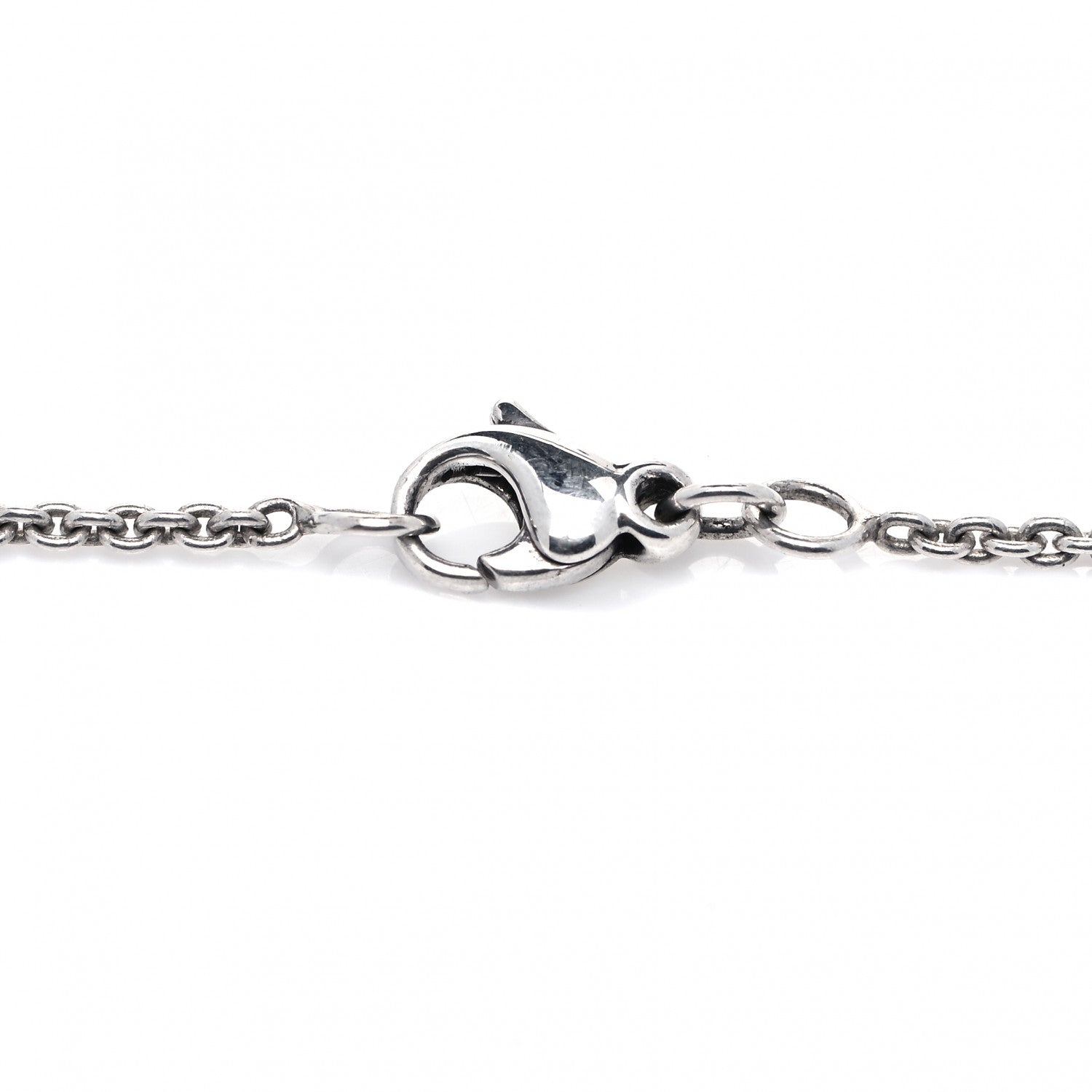 Tiffany Sterling Silver Triple Disc Drop Pendant Necklace 4 of 5